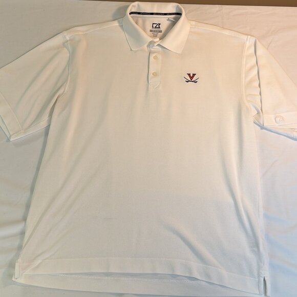 Virginia Tech Cutter & Buck Polo XL CB DryTek Moisture Wicking Breathable Comfy - Picture 6 of 16